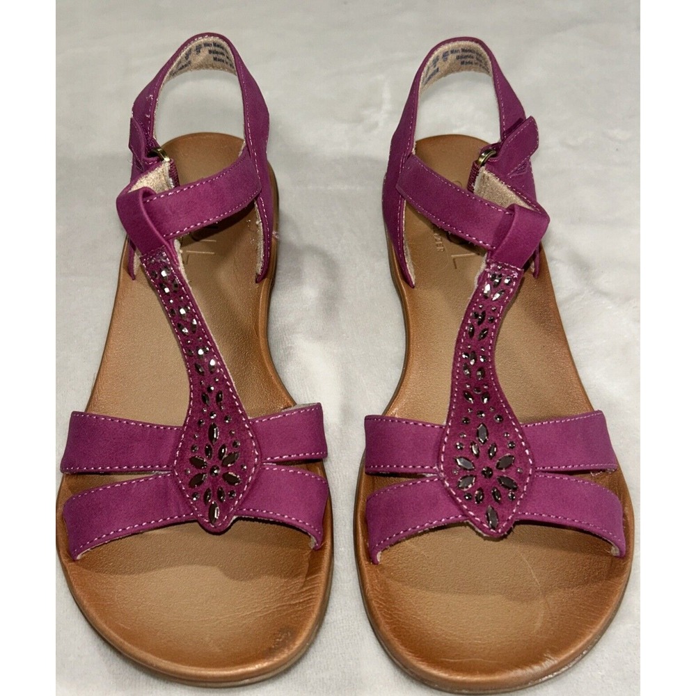SOUL Naturalizer Women's Summer Sandal, Purple/Brown, Rhinestone Size 8.5 - Picture 2 of 8